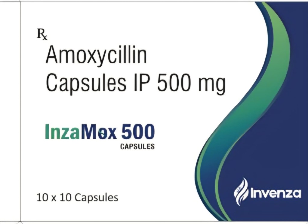 Inzamox 500 Amoxycillin Capsules